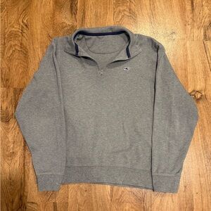 Men's Vineyard Vines Quarter Zip Gray Sweater, Med.